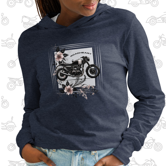 T-shirt Moto à capuche et manches longues RoadHeart – Floral Freedom