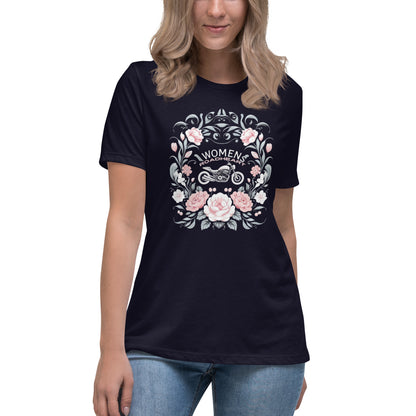 Flowers RoadHeart Women Motocycle T-Shirt